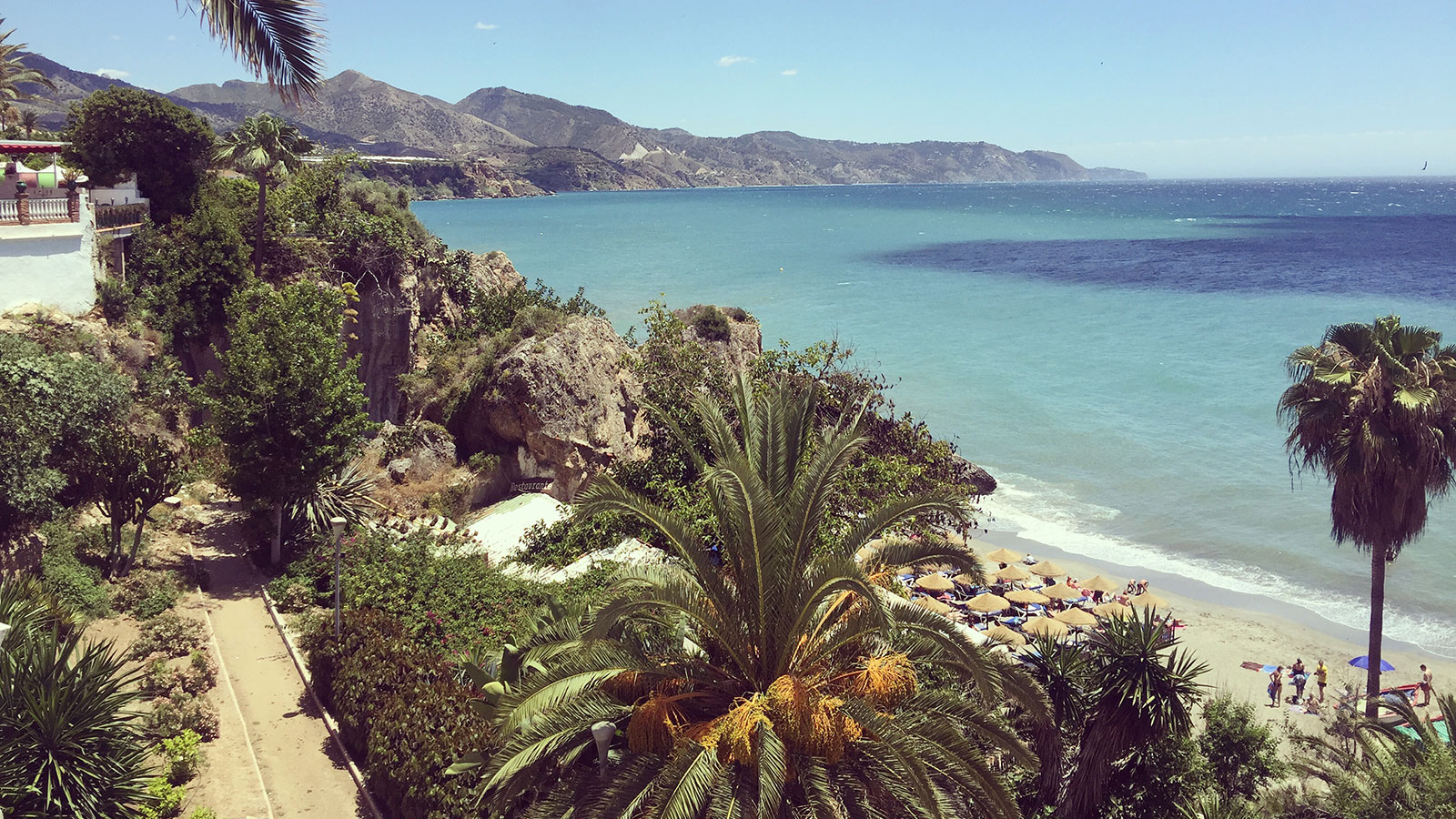 Calahonda Beach, the most photographed beach in Nerja